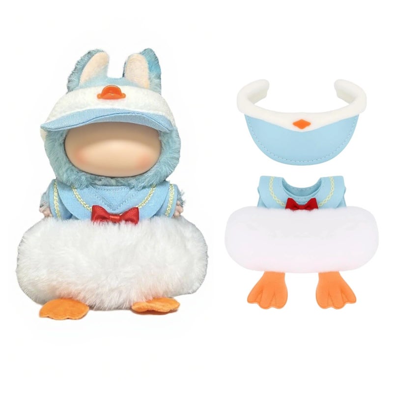 VVQUI 2026 New 17cm (6.7 inch) Fashion Doll Clothing Set. Cute Duck-Themed Jumpsuit with Adorable Accessories. Perfect for Styling Your Fashion Doll - Image 1